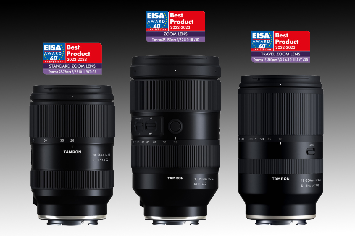 Tamron EISA award winning lenses
