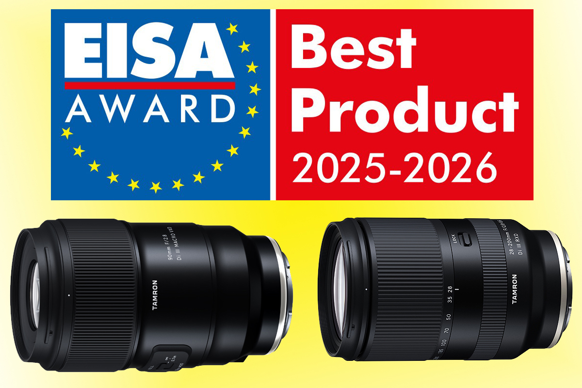 Tamron Lenses Awarded with Two Prestigious 2025-2026 EISA Awards