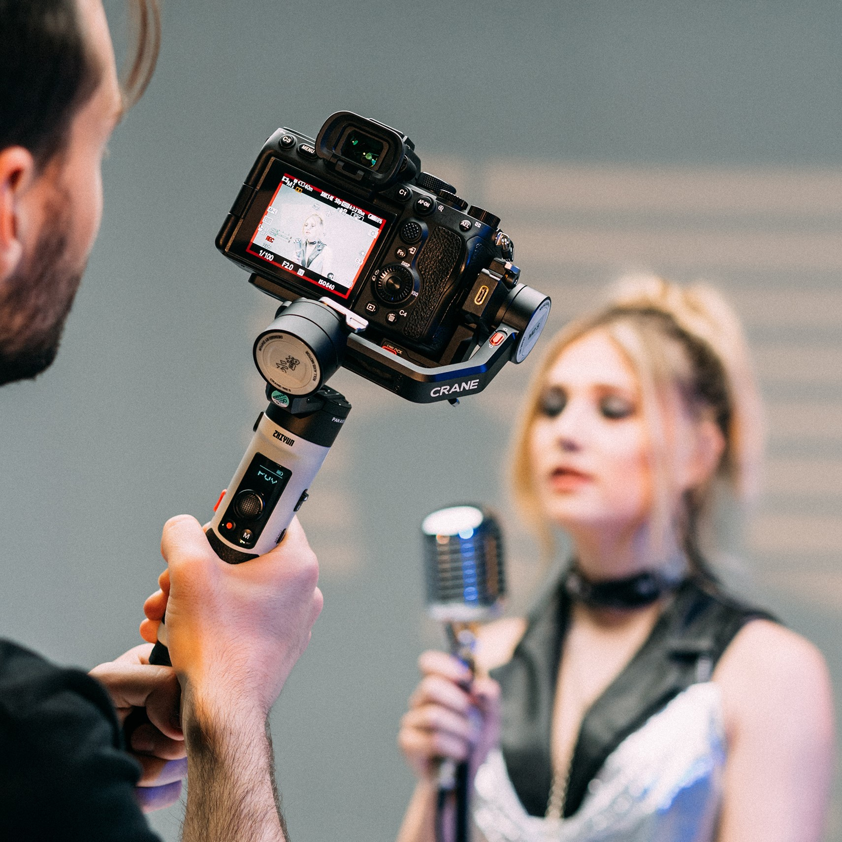 Zhiyun-Tech Crane-M2 S in use