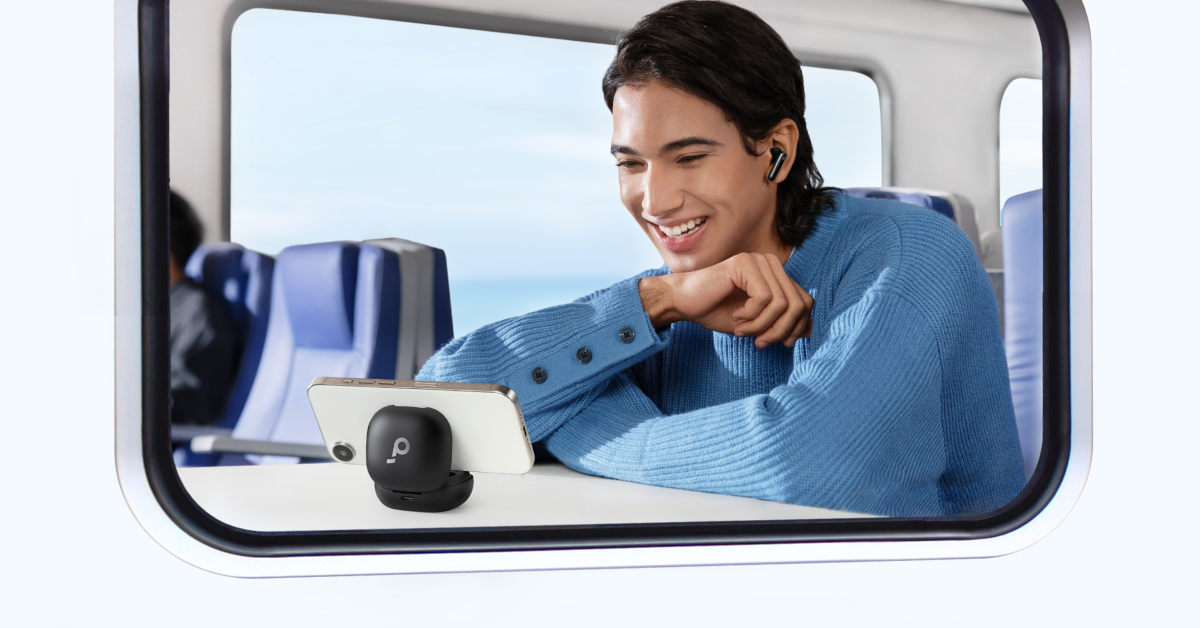 Get Smart Noise Cancelling and a Phone Stand with Soundcore P40i Earbuds